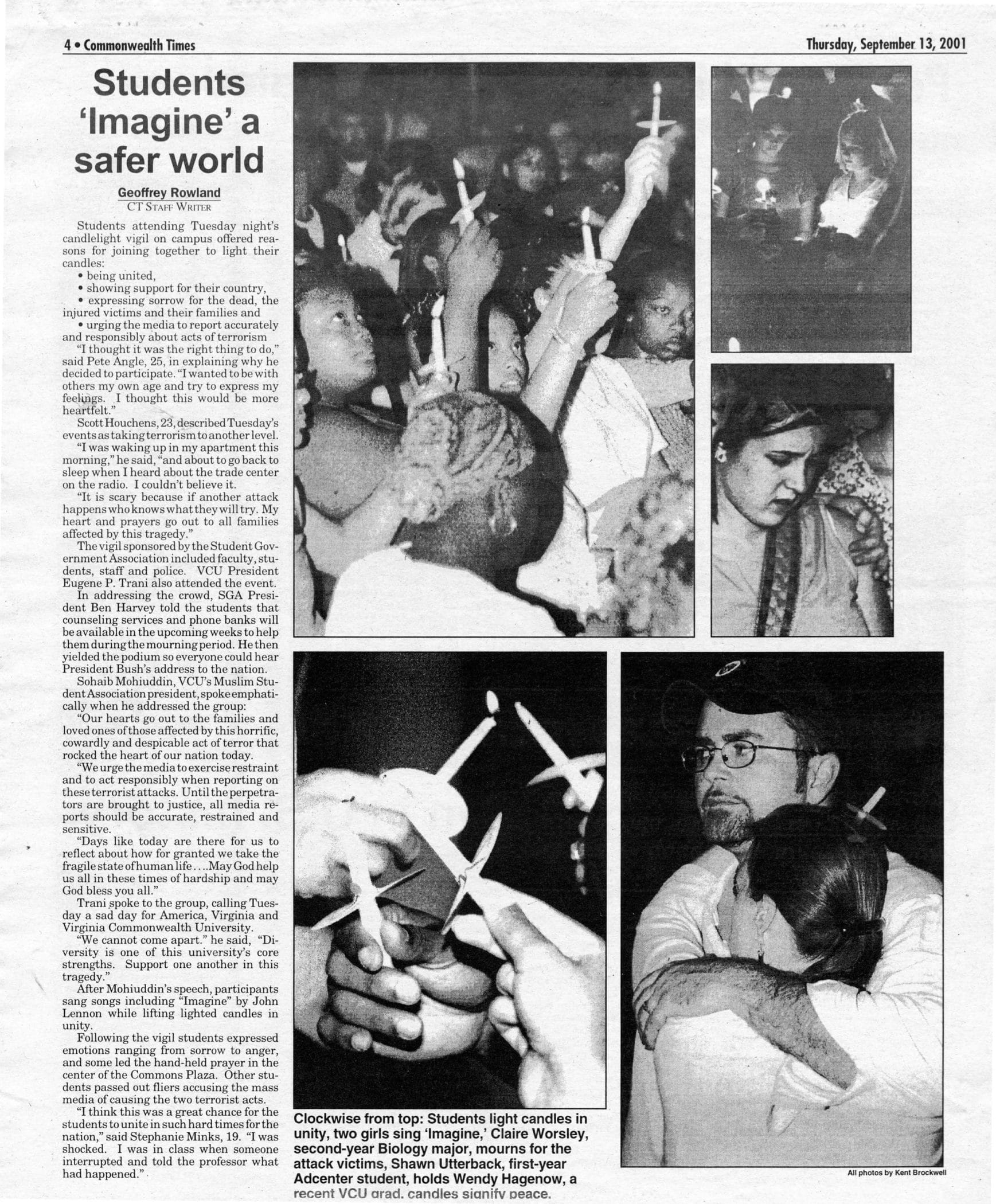 The Commonwealth Times. Sept. 13, 2001.