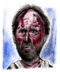 Nicolas Cage Mandy Illustration