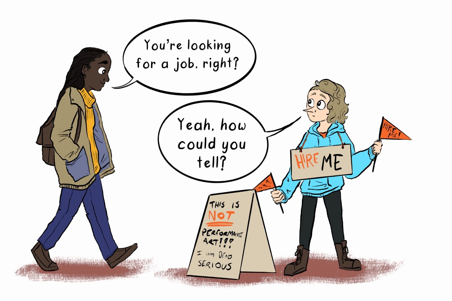 Comics: employment strategies, college birthdays, and new mascot ideas