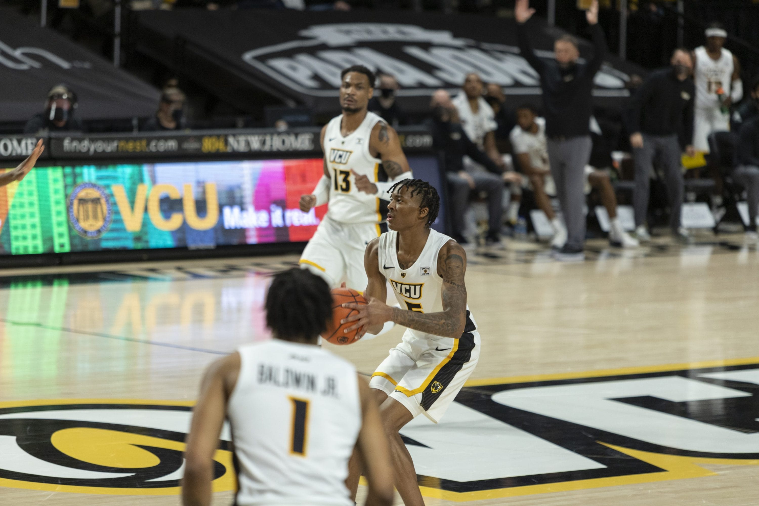 VCU vs. Dayton at the Stuart C. Siegel Center. Final game VCU 66 - Dayton 43.