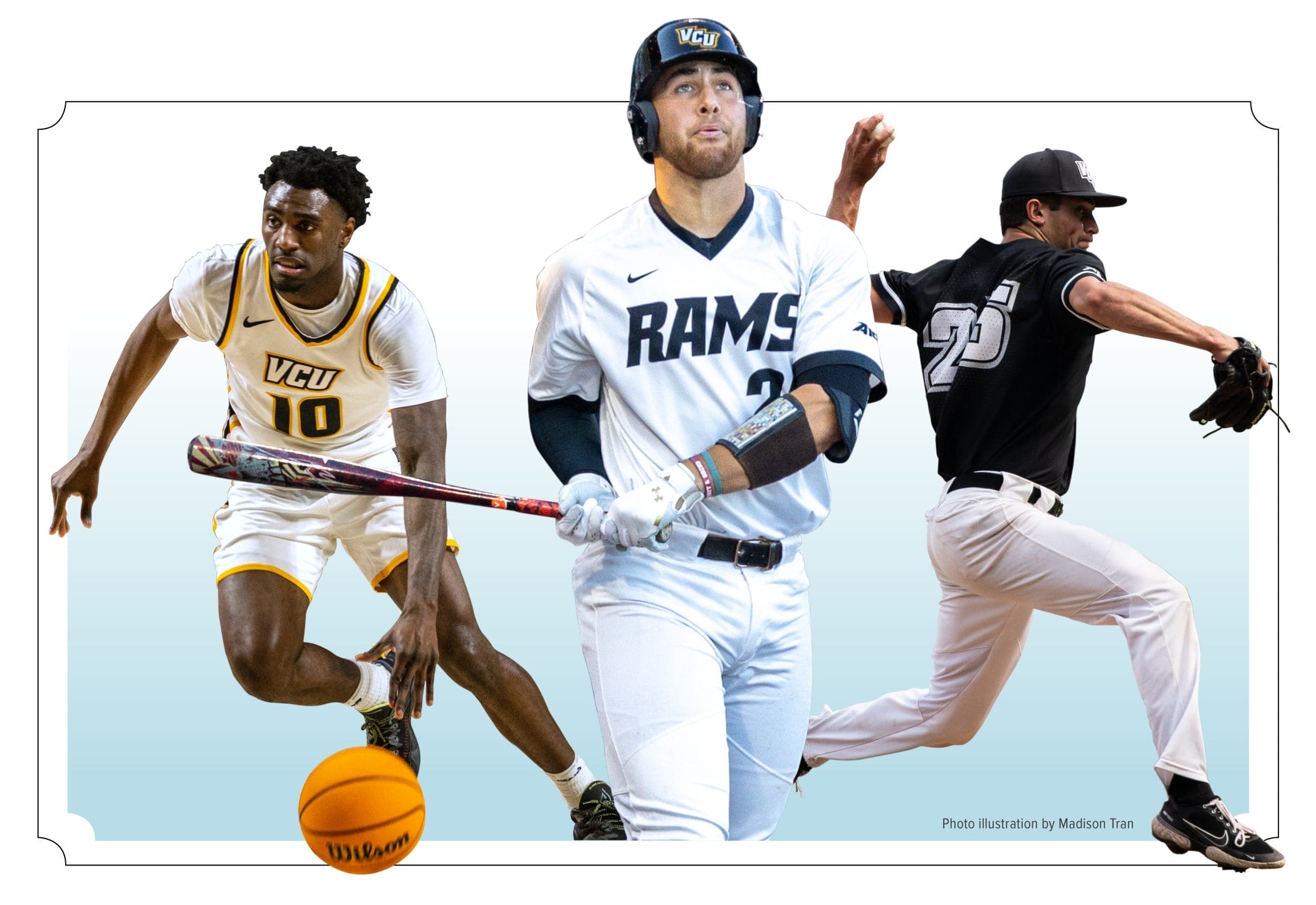 Rams in the Pros - Photo Illo