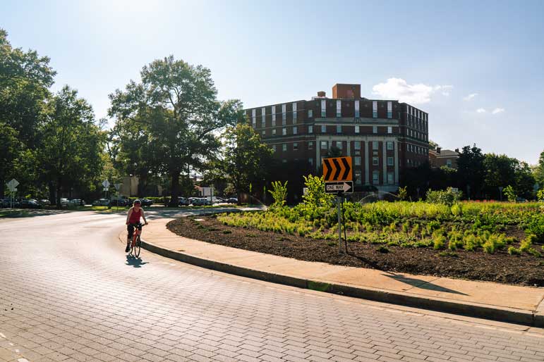 ‘We want a community space’: Landscaping on Marcus-David Peters Circle completes after two years.