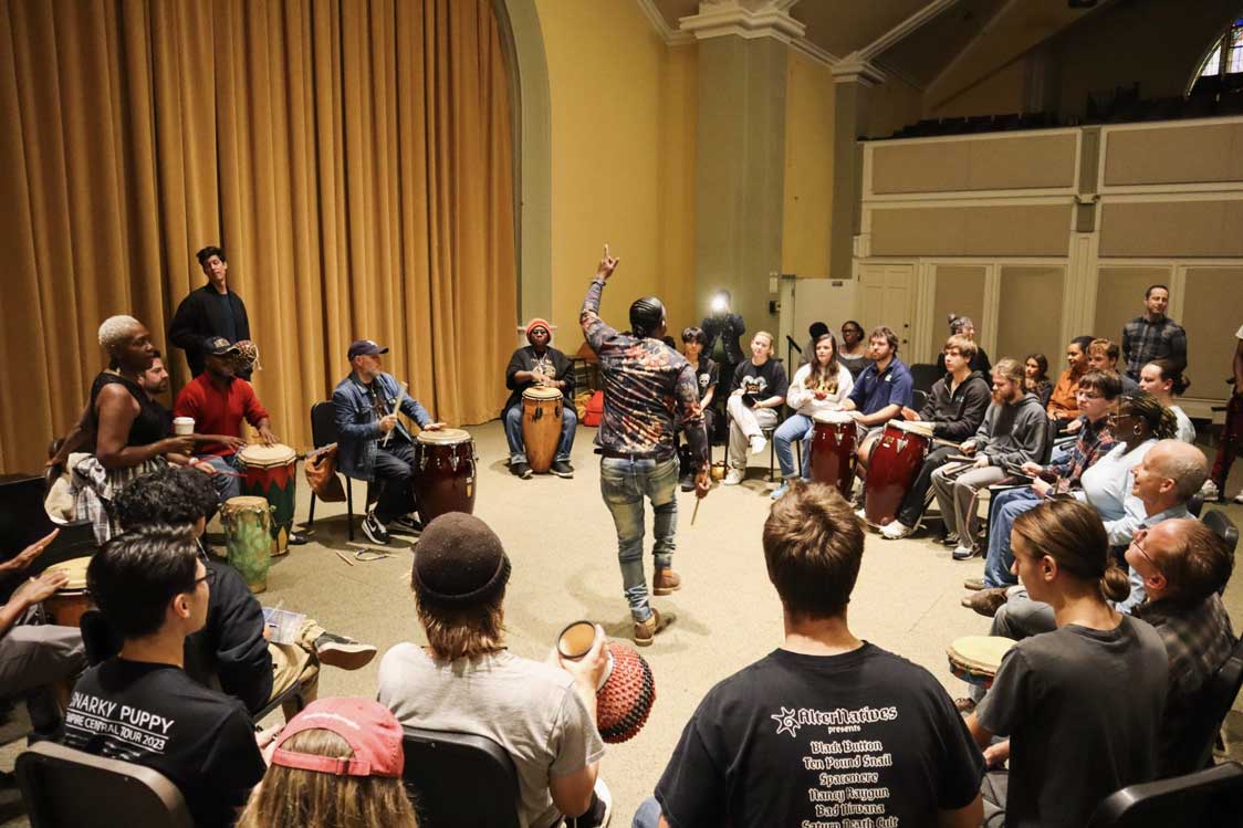 Vodou drumming clinic shares Haitian music, culture, history