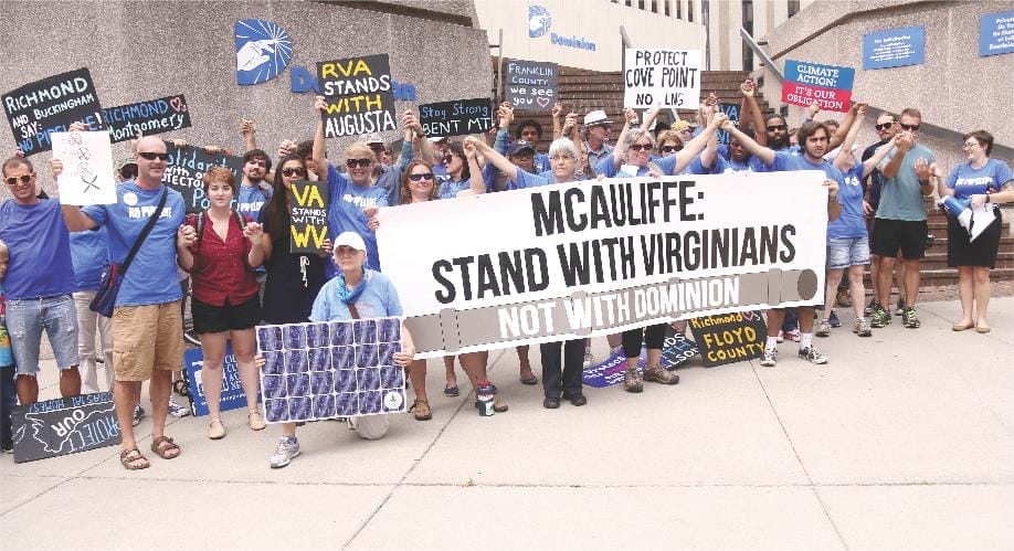 Locals protest Dominion on ACP proposal anniversary